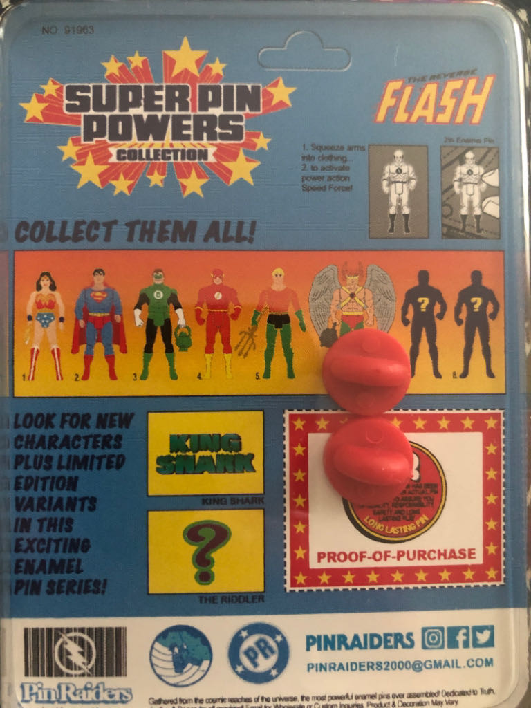 Super Pin Power Reverse Flash  pin collectible - Main Image 2