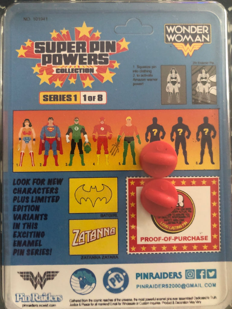 Super Pin Power Wonder Woman  pin collectible - Main Image 2