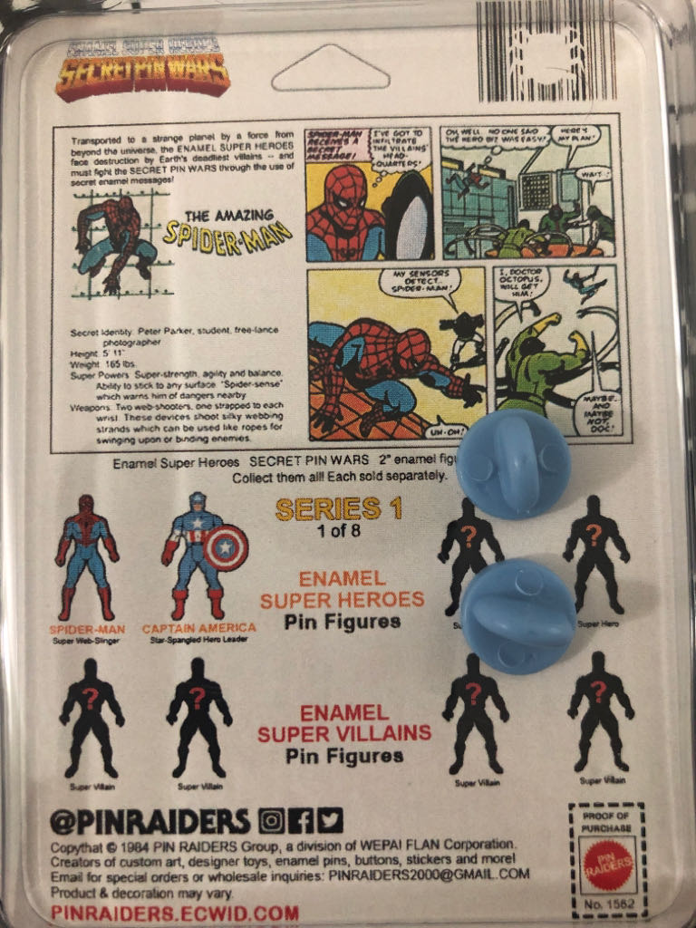 Secret Pin Wars Spiderman  pin collectible - Main Image 2