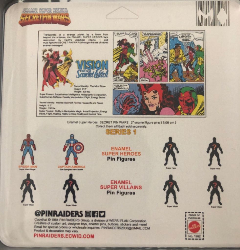 Secret Pin Wars Scarlet Witch And Vision  pin collectible - Main Image 2
