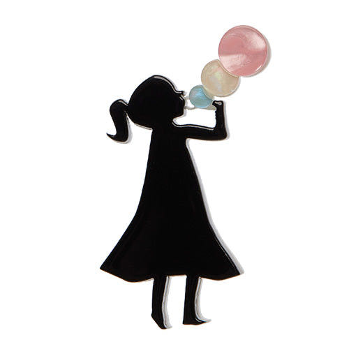 Pin, Sterling, Bamboo Fishinig Pole With Fish