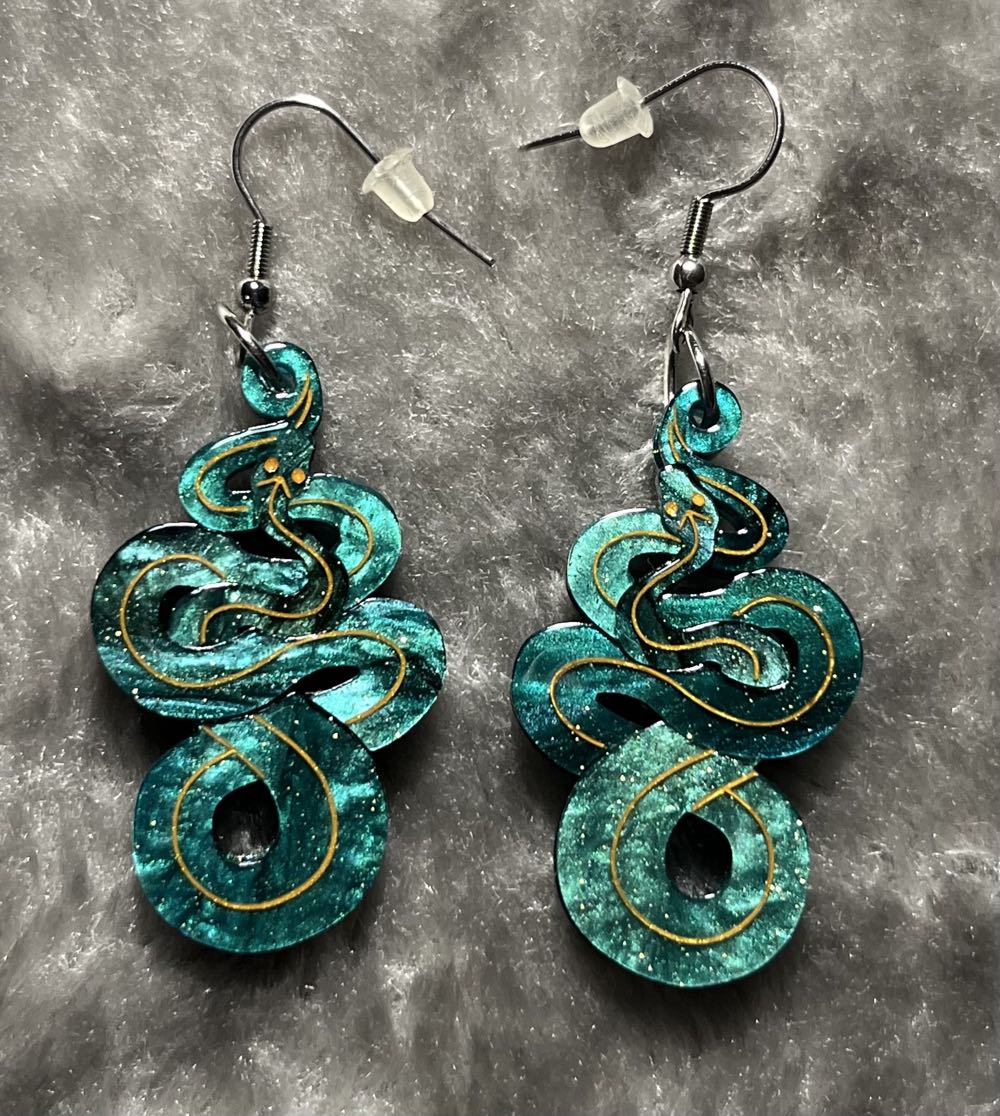 Erstwilder - Le Serpent (earrings) - Earrings pin collectible - Main Image 2