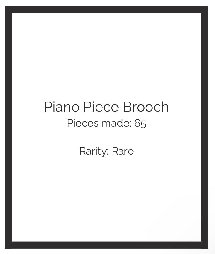 Deer Arrow - Piano Piece - Brooch pin collectible - Main Image 3