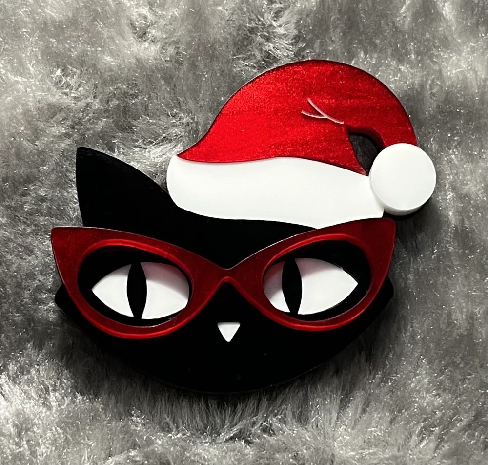 Deer Arrow - Santa Astro Cat - Brooch pin collectible - Main Image 2