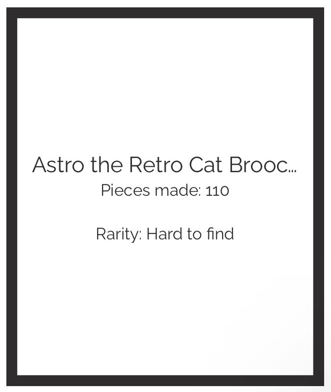 Deer Arrow - Astro the Retro Cat - Brooch pin collectible - Main Image 3