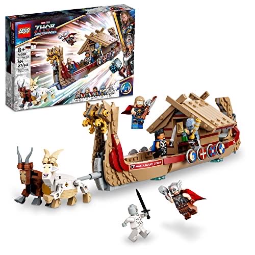 Lego Marvel The Goat Boat 76208 Building Kit; Collectible Thor Construction Toy With 5 Minifigures For Kids Aged 8 564 Pieces  pin collectible [Barcode 673419356466] - Main Image 1