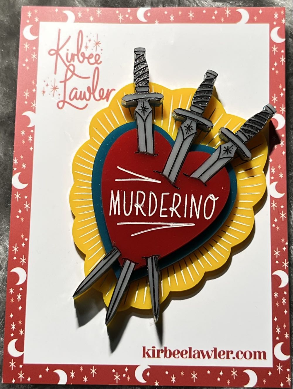 Kirbee Lawler - Murderino Heart - Brooch pin collectible - Main Image 2
