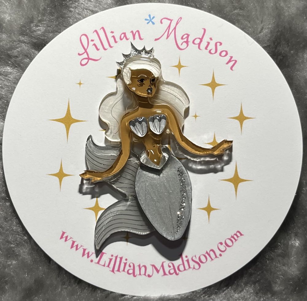 Lillian*Madison - Marina the Mermaid (silver) - Brooch pin collectible - Main Image 2
