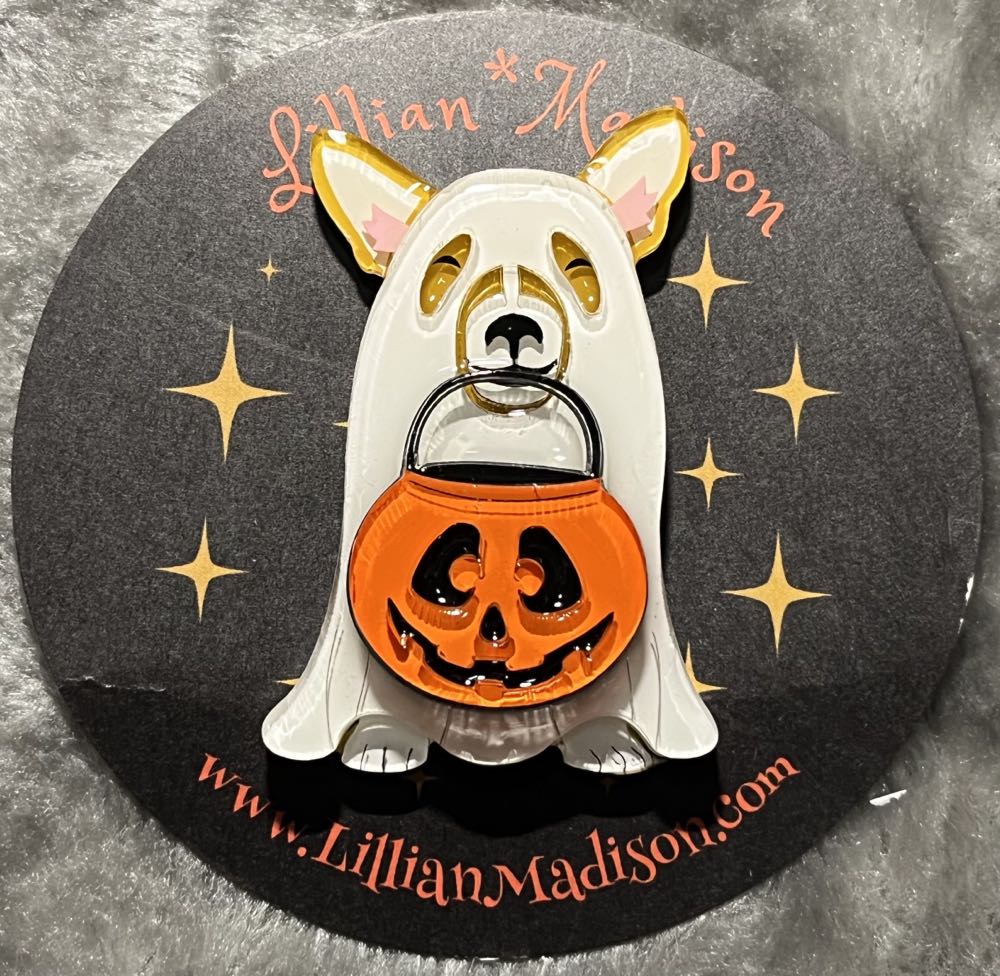 Lillian*Madison - Corgi Ghost - Brooch pin collectible - Main Image 2