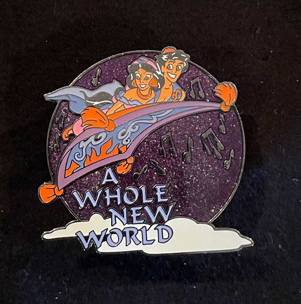 Sleeping Beauty Pink Ala Mode Floral Blue Princess Pin