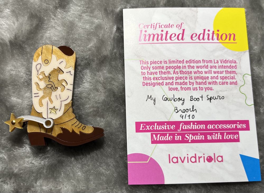 La Vidriola - My Cowboy Boot Spurs - Brooch pin collectible - Main Image 2