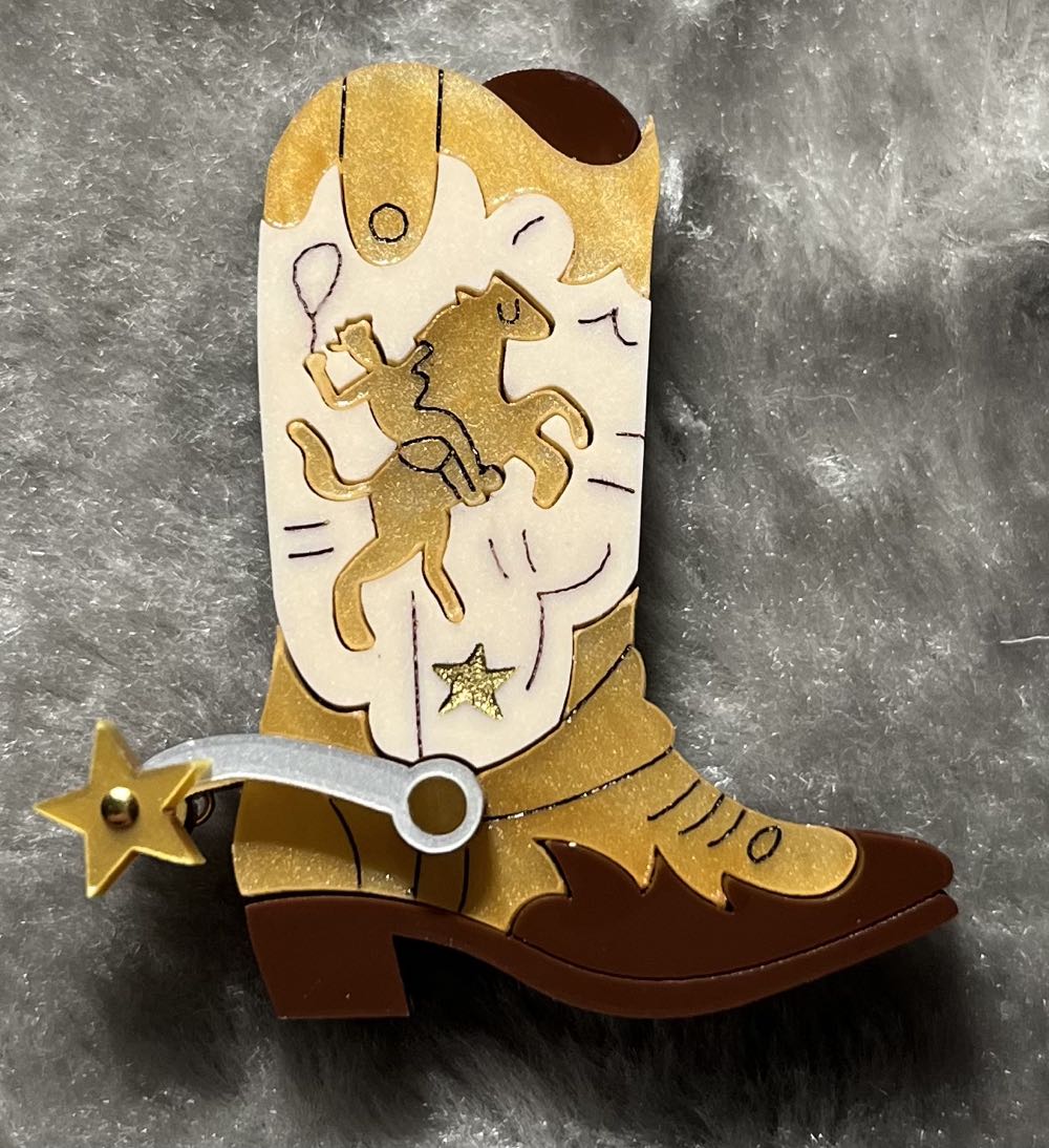 La Vidriola - My Cowboy Boot Spurs - Brooch pin collectible - Main Image 3