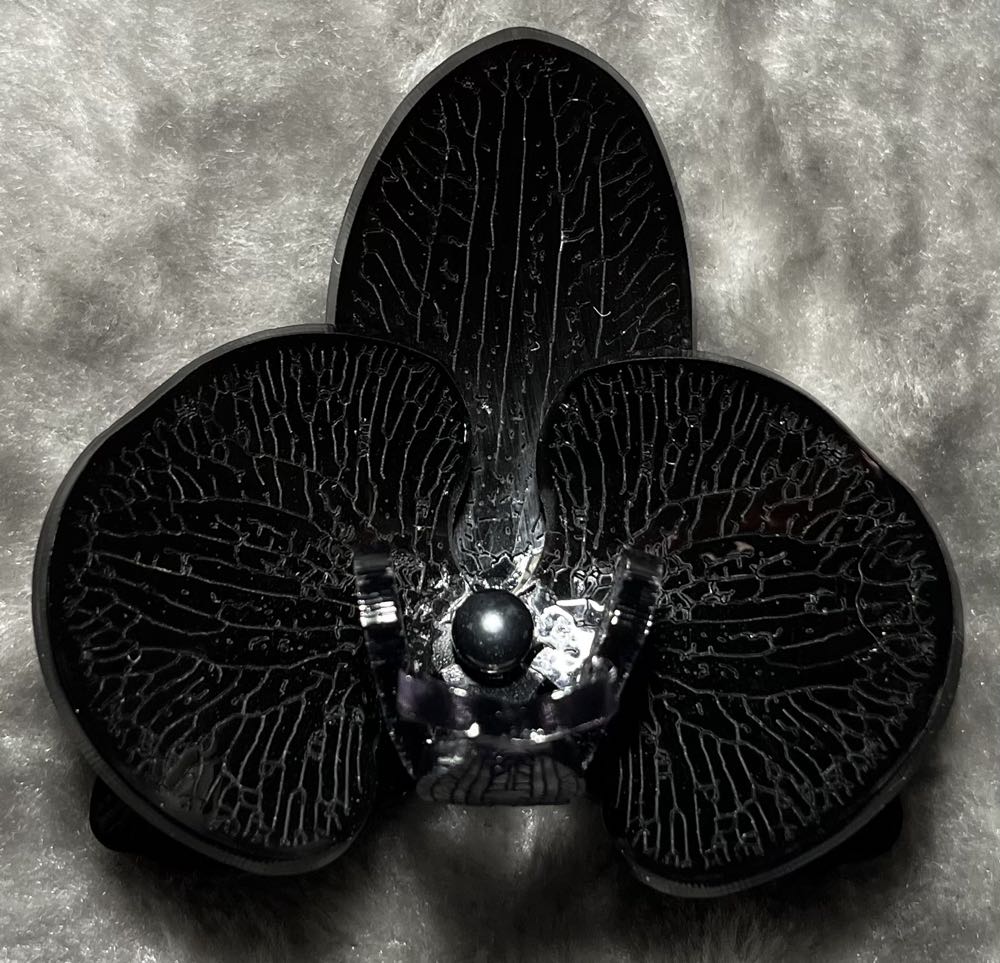 MissJ Designs - Black Orchid - Brooch pin collectible - Main Image 2