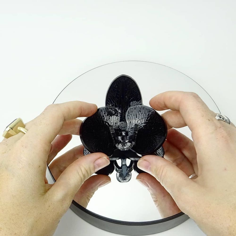MissJ Designs - Black Orchid - Brooch pin collectible - Main Image 3