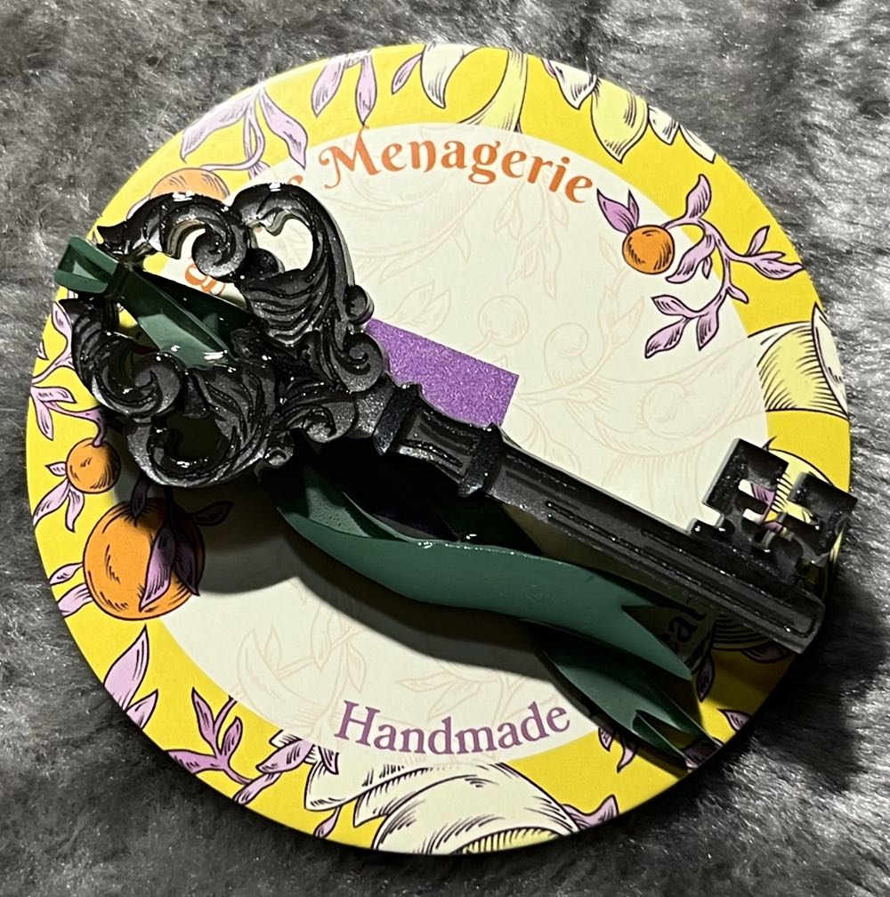 Tangerine Menagerie - Antique Key (celadon) - Brooch pin collectible - Main Image 2