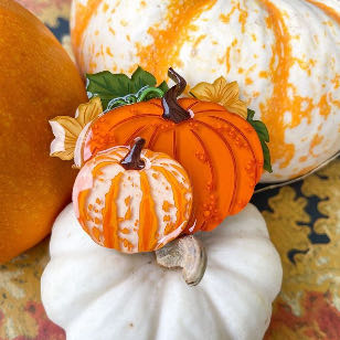 Tangerine Menagerie - Pumpkin Patch - Brooch pin collectible - Main Image 2