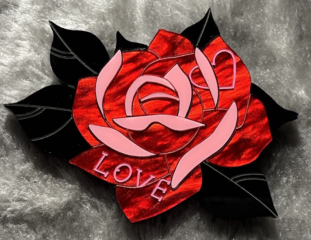 TMOMJ - Tattoo Rose - Brooch pin collectible - Main Image 2
