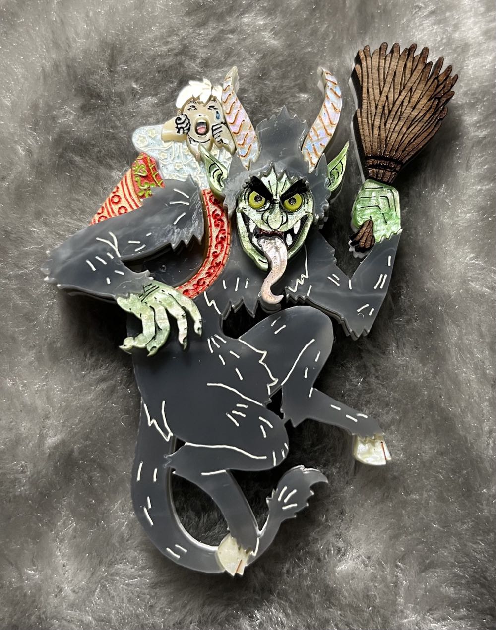 Gory Dorky - Krampus - Brooch pin collectible - Main Image 2