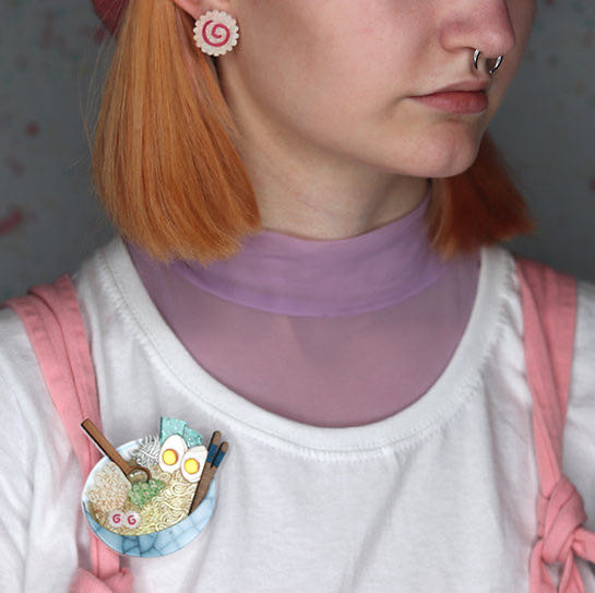 Gory Dorky - Ramen - Brooch pin collectible - Main Image 3