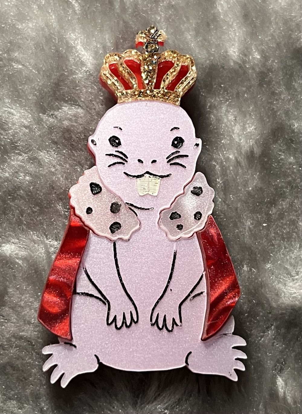 Kimchi and Coconut - Naked Mole Rat - Brooch pin collectible - Main Image 2