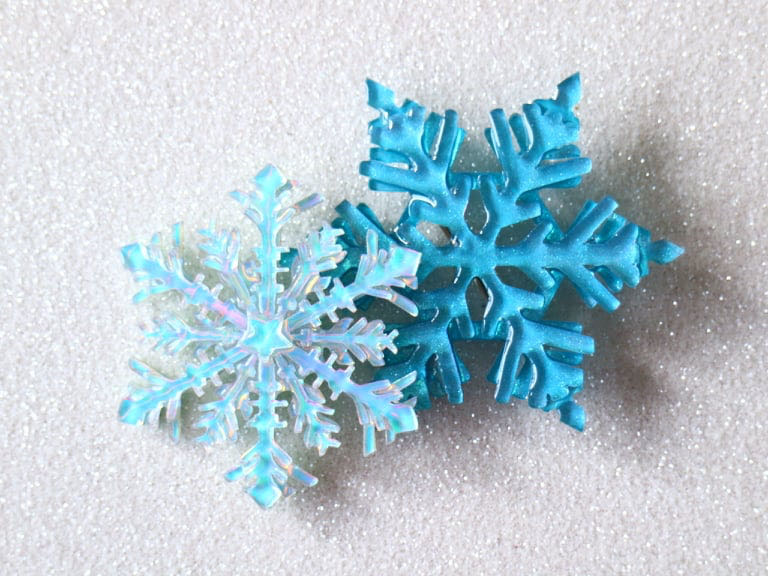 Vera Chan - Snowflake (blue glitter) - Brooch pin collectible - Main Image 4