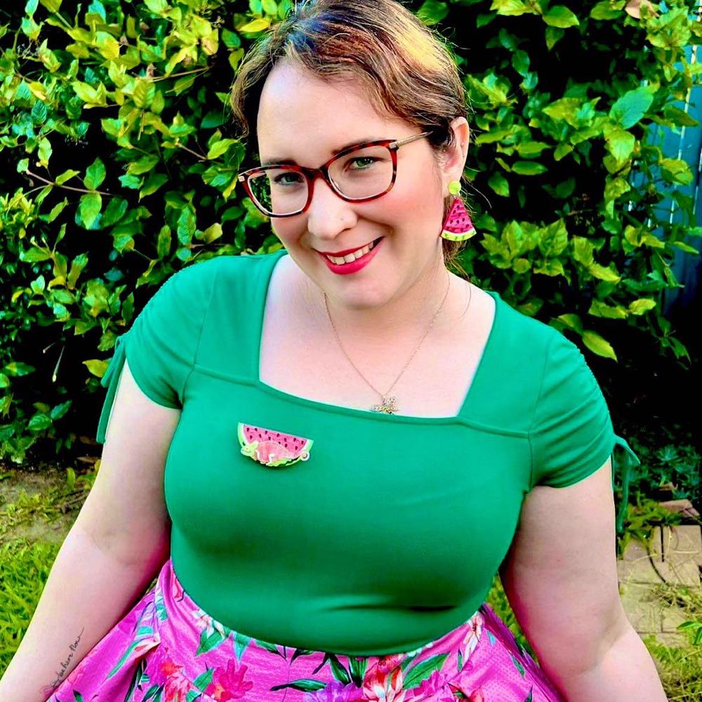 Wintersheart - Watermelon Chameleon - Brooch pin collectible - Main Image 4