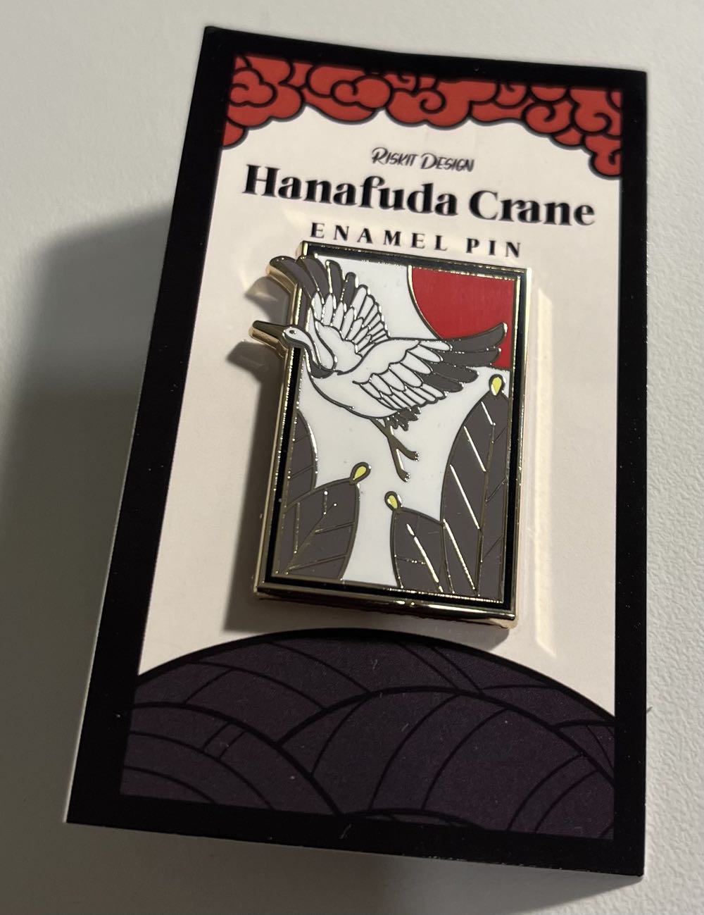 Hanafuda Crane  pin collectible - Main Image 2