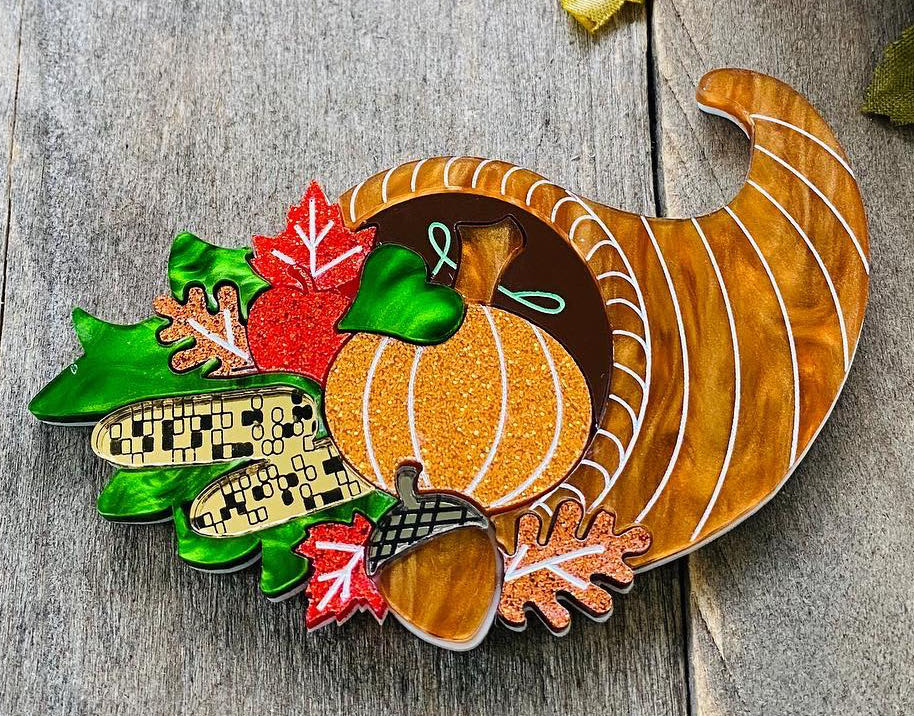 PolyPaige - Horn of Plenty - Brooch pin collectible - Main Image 1
