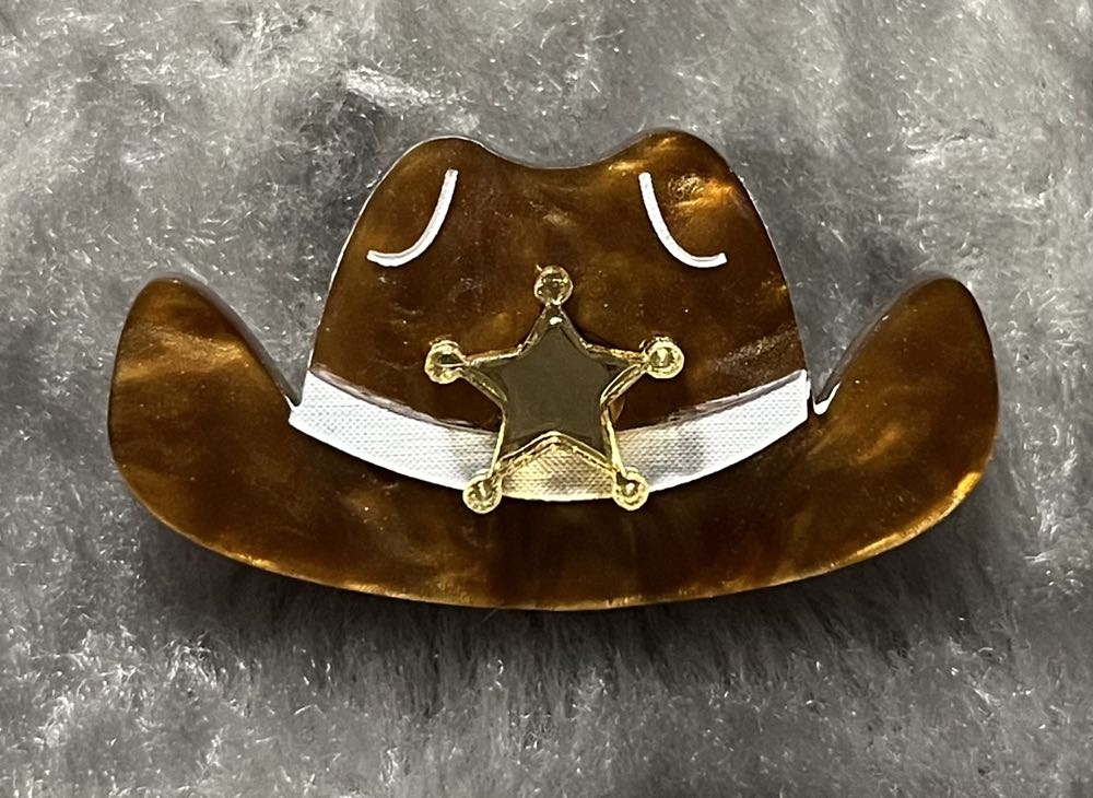 PolyPaige - Mini Sheriff Hat - Brooch pin collectible - Main Image 2