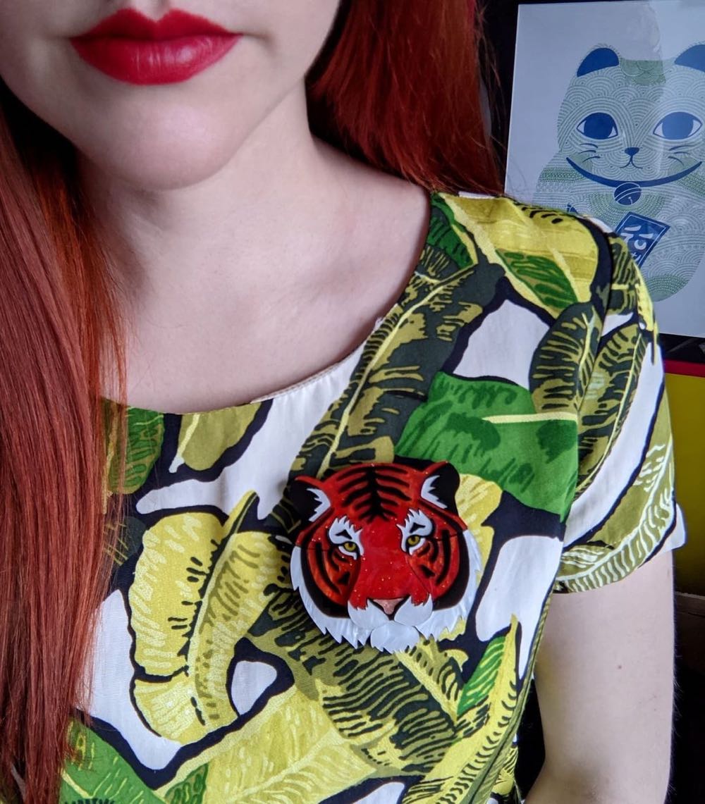 Rock the Panda - Titan the Tiger - Brooch pin collectible - Main Image 3