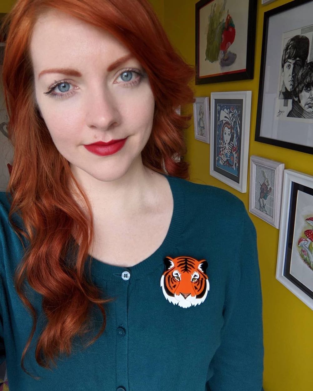 Rock the Panda - Theo the Tiger - Brooch pin collectible - Main Image 3