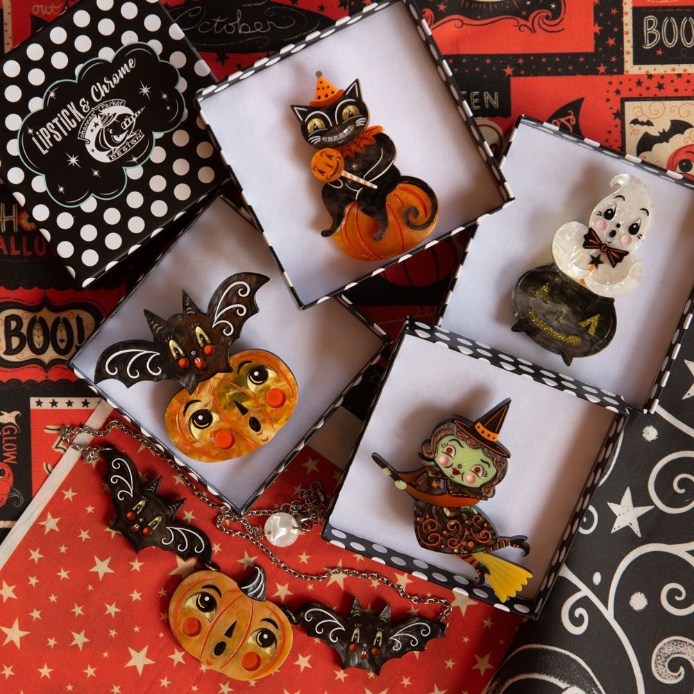 Lipstick & Chrome - Batsy & Jack-a-Boo - Brooch pin collectible - Main Image 4