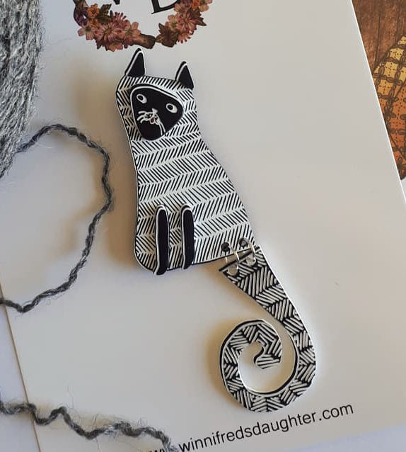 Art Nouveau Brass Running Lion, Aged Silver