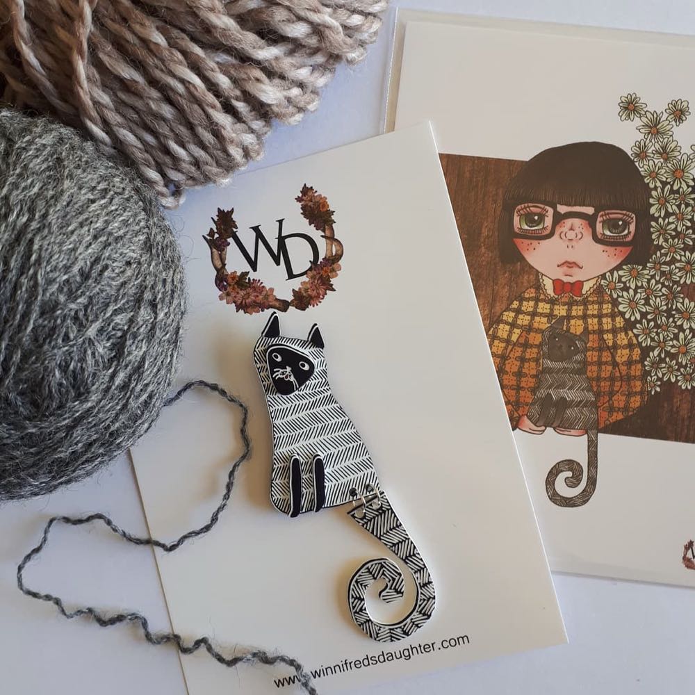 Winnifred’s Daughter - Stripes for Days - Brooch pin collectible - Main Image 3