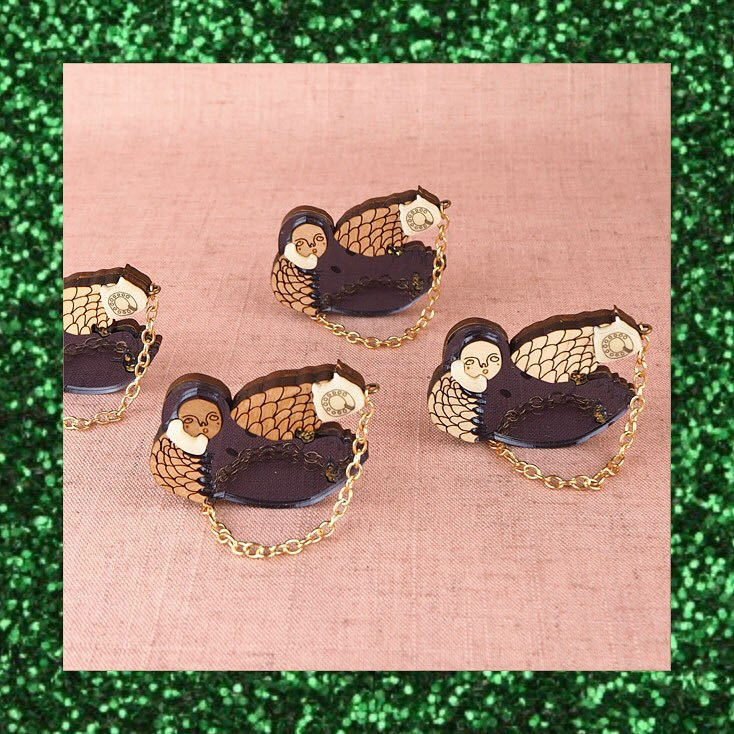 Lou Clarke - Four Calling Birds (2020) - Brooch pin collectible - Main Image 3