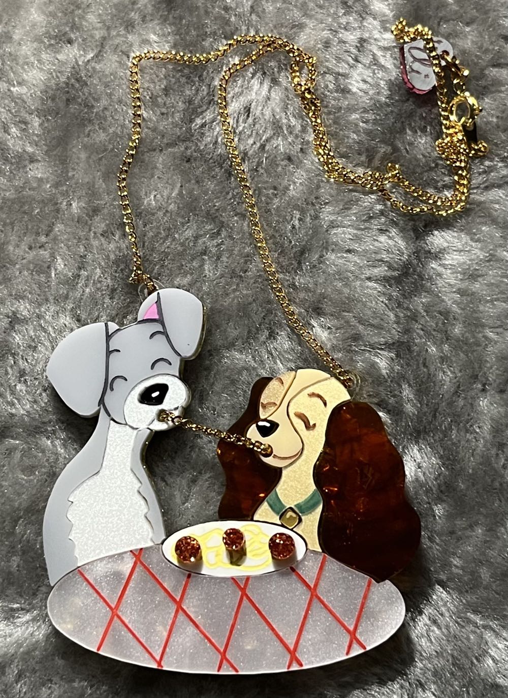 I Love Crafty - Lady and the Tramp Necklace - Necklace pin collectible - Main Image 2