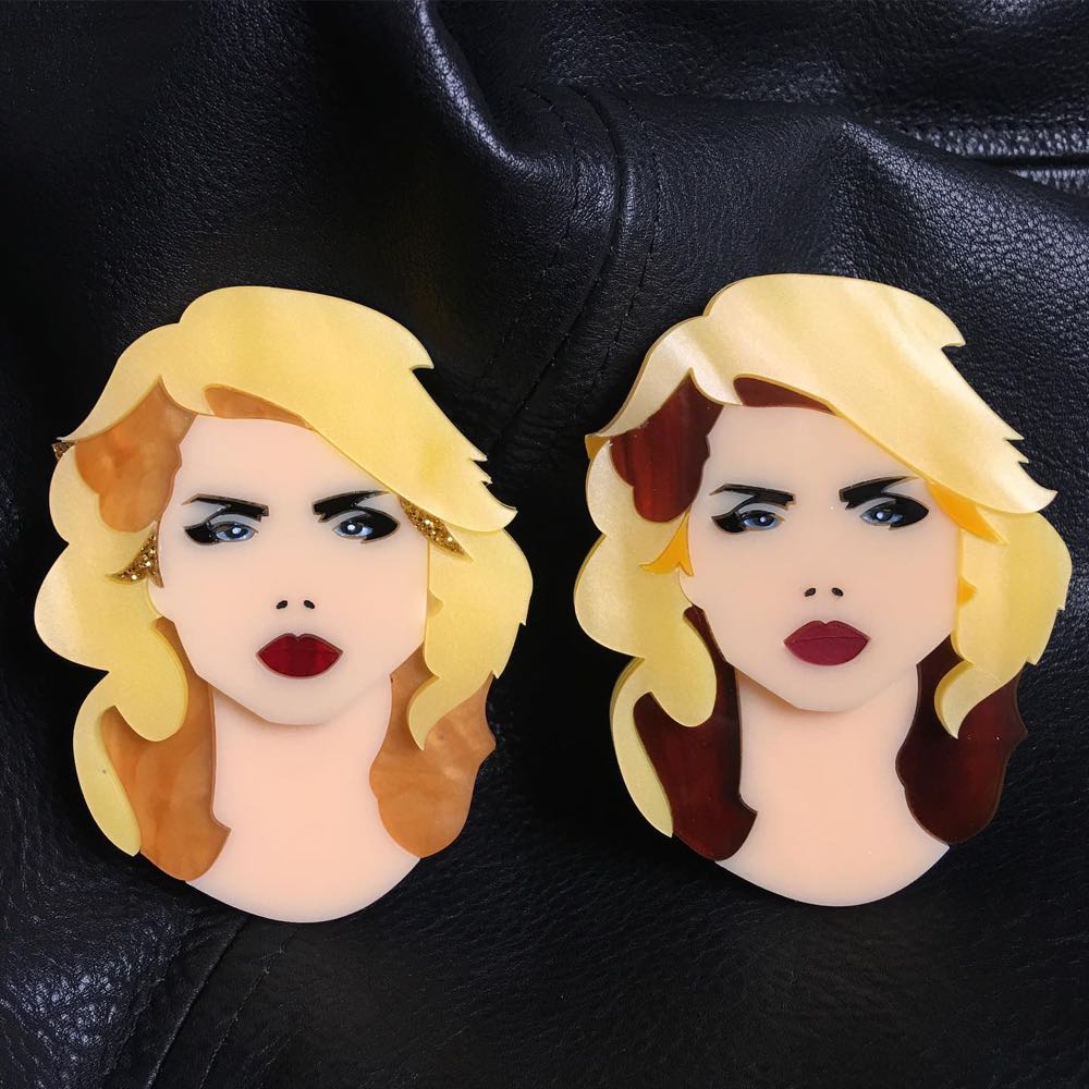 Danger Monkey Designs - Blondie (dark hair) - Brooch pin collectible - Main Image 3