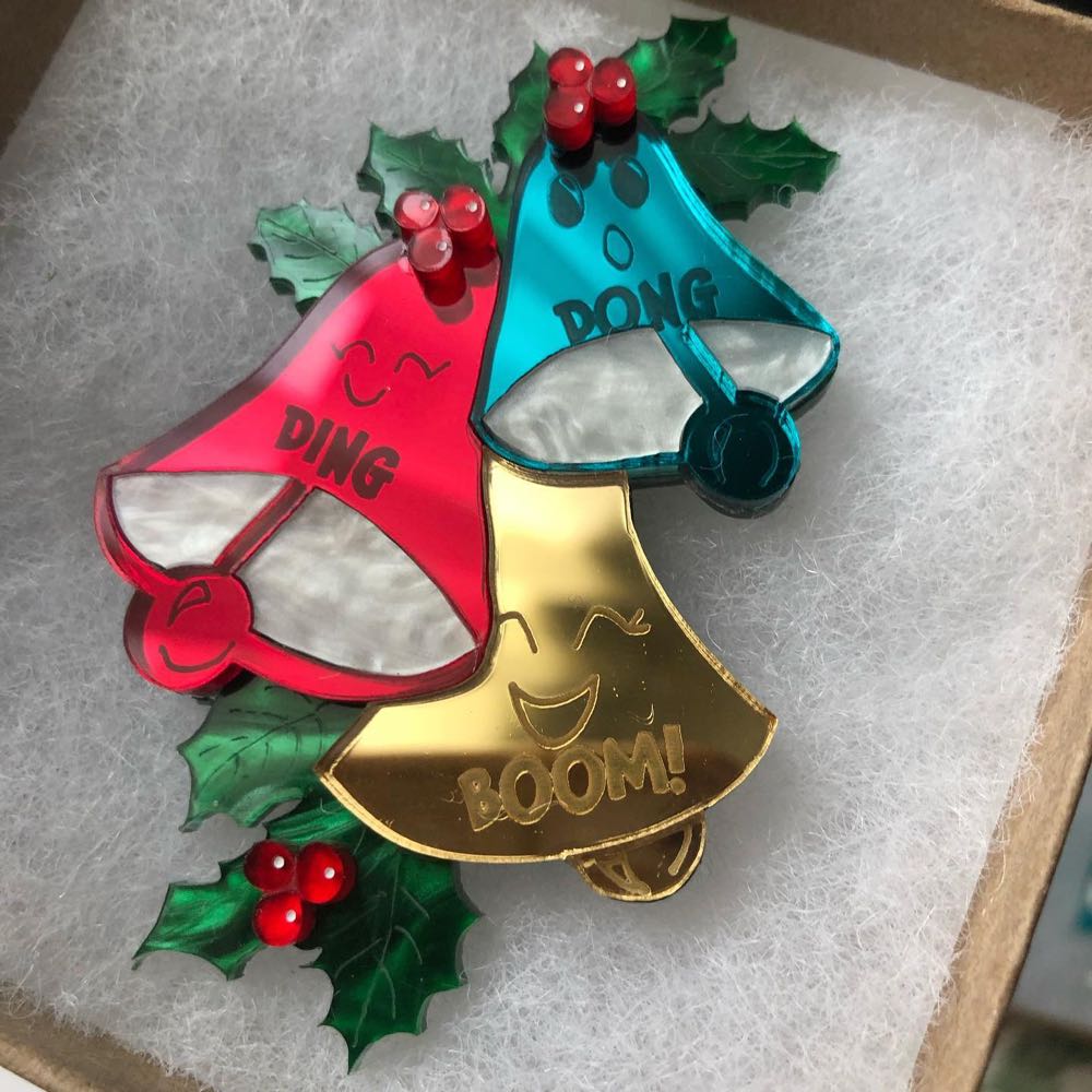 Ginger Whispers - Ding Dong Bells (custom) - Brooch pin collectible - Main Image 3