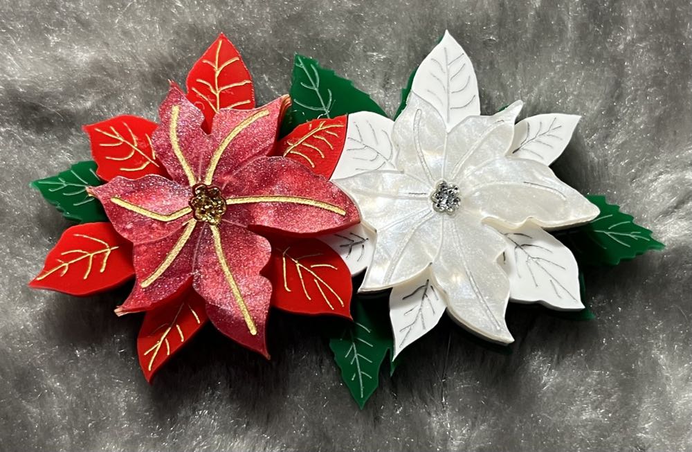 Ginger Whispers - Poinsettia Magic - Brooch pin collectible - Main Image 2