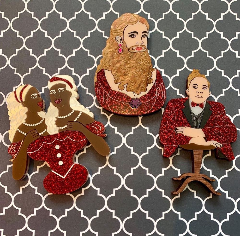 Switchblade Maid - Bearded Lady (deluxe version) - Brooch pin collectible - Main Image 4