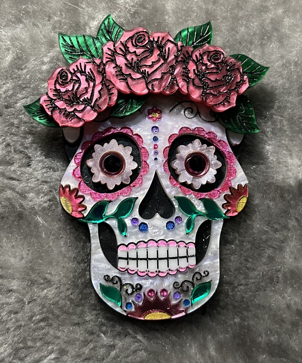 Wildworth Design Co - Sugar Skull - Brooch pin collectible - Main Image 2