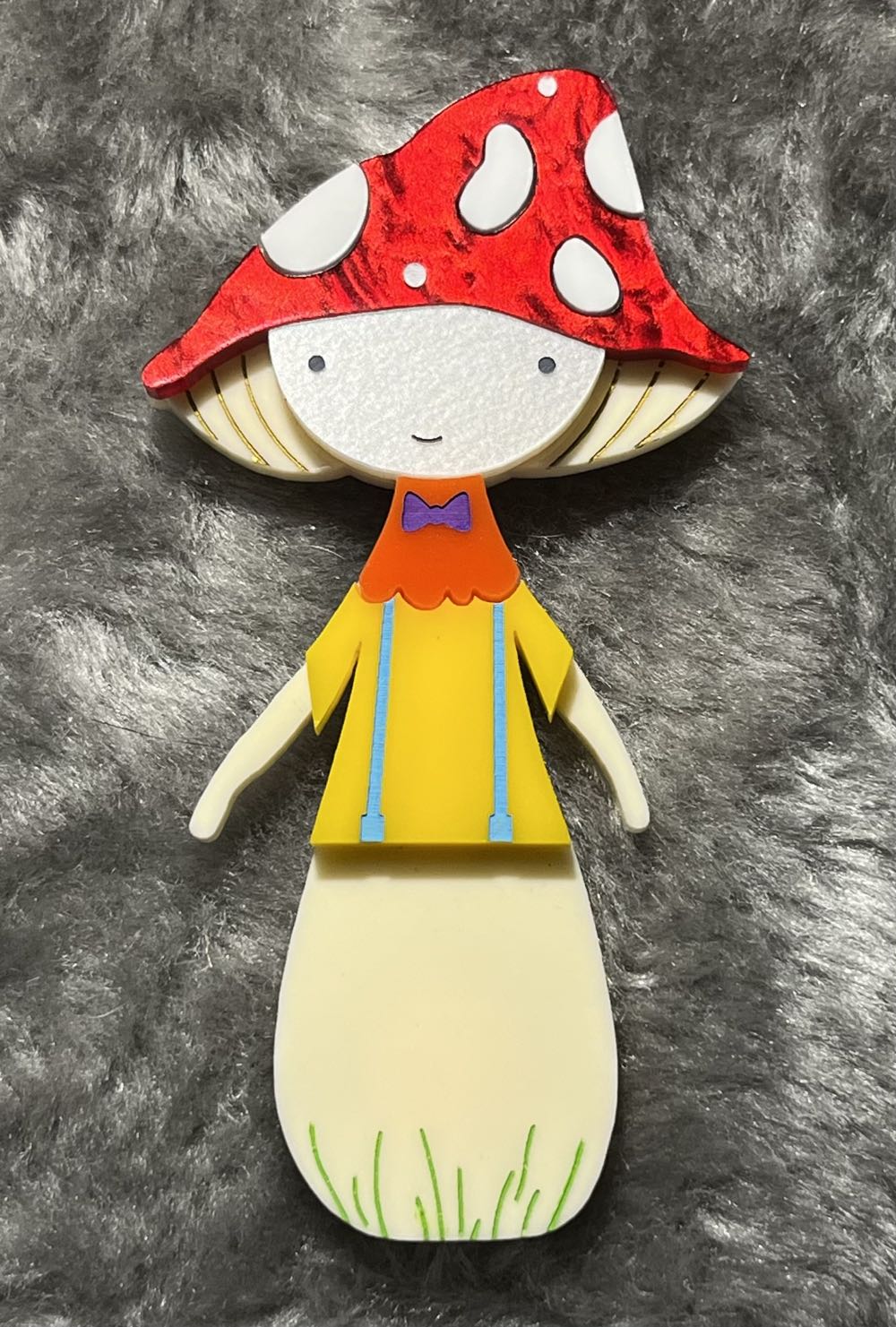 Bright & Bubbly Designs - Mr. Mushroom - Brooch pin collectible - Main Image 2