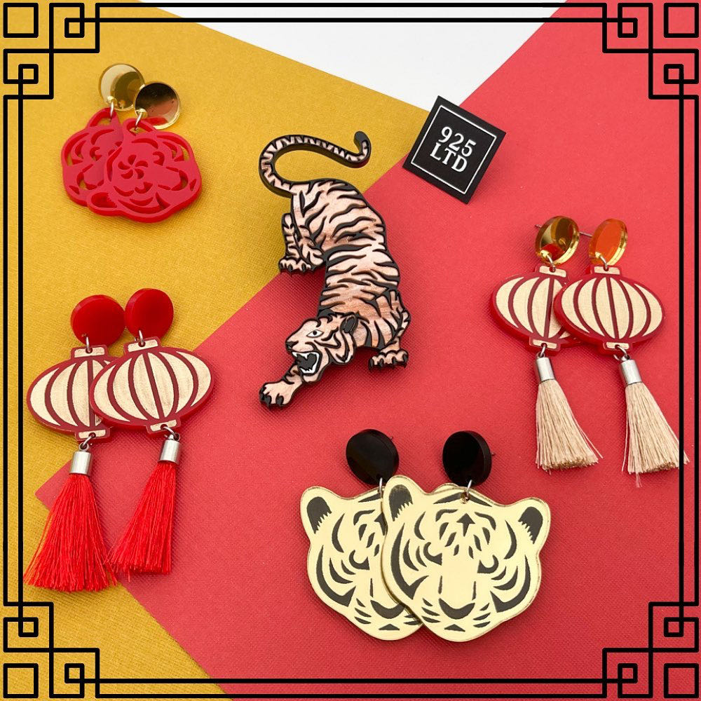925 ltd - Year of the Tiger - Brooch pin collectible - Main Image 4