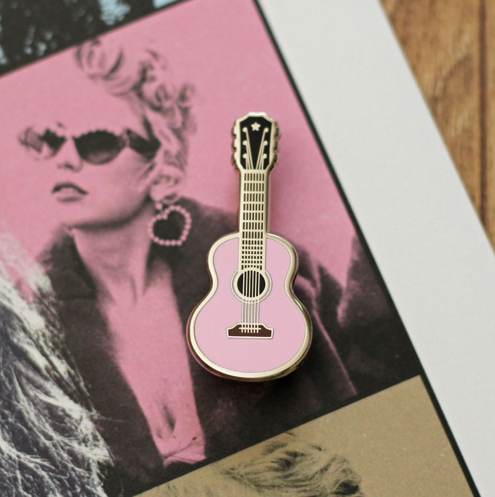 Pink & Blue Sky Guitar - Enamel Pin pin collectible - Main Image 3