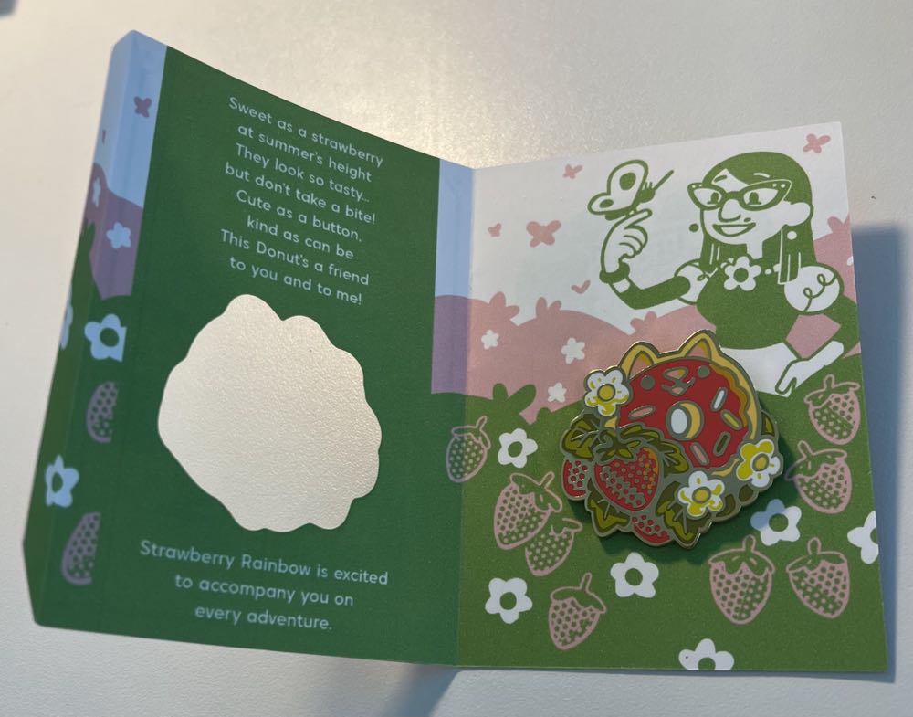 Strawberry Rainbow Sprinkle  pin collectible - Main Image 3