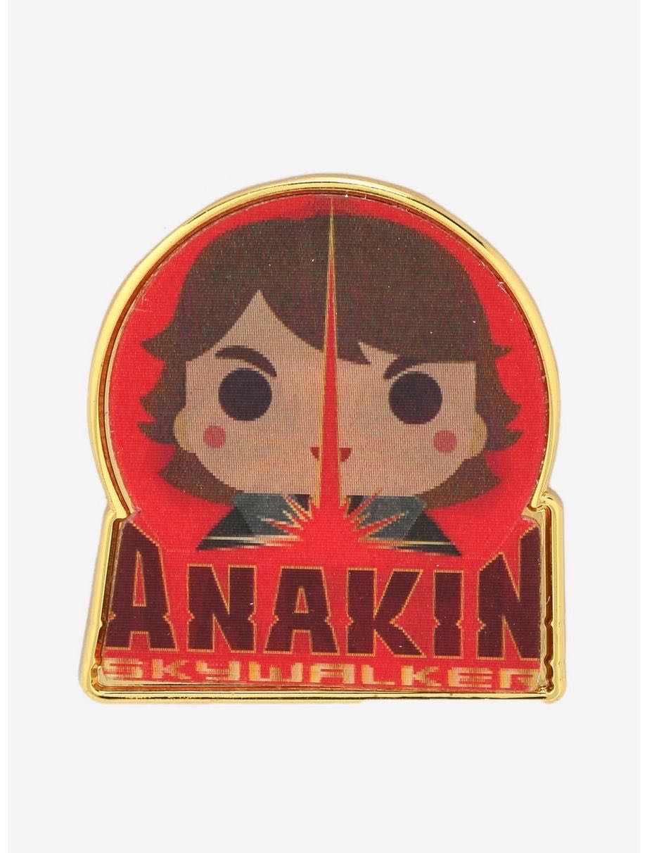 Loungefly Star Wars Chibi Anakin Skywalker & Darth Vader Lenticular Enamel Pin - BoxLunch Exclusive  pin collectible - Main Image 2