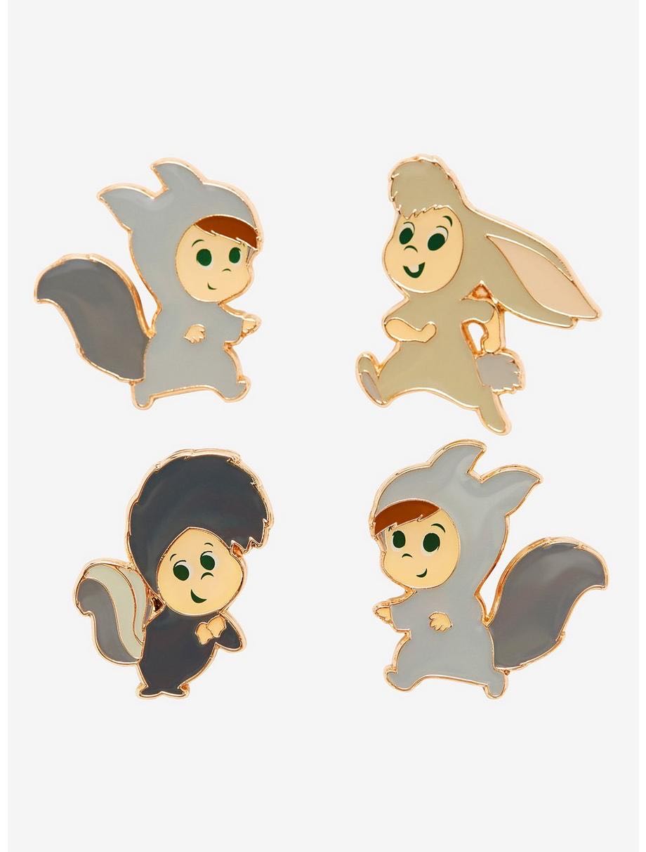 Loungefly Disney Peter Pan Chibi Lost Boys Enamel Pin Set - BoxLunch Exclusive  pin collectible - Main Image 2