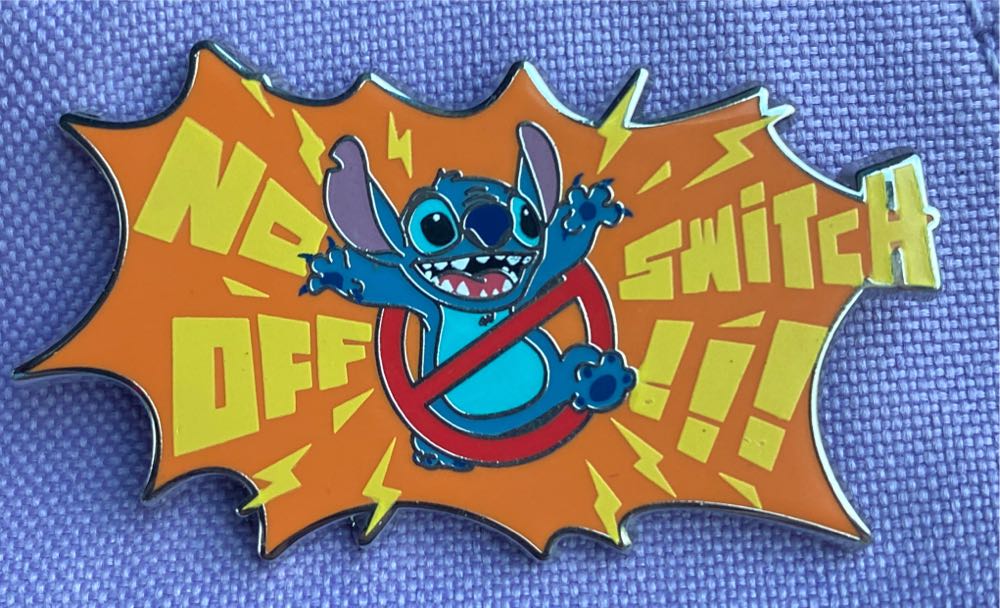 Stitch - No Off Switch - Disney Pin Trading - Purchased pin collectible - Main Image 1
