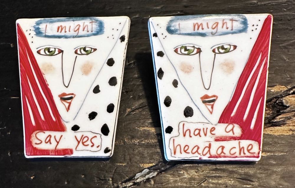 Fred Babb - I Might Have a Headache Earrings - Earrings pin collectible - Main Image 2