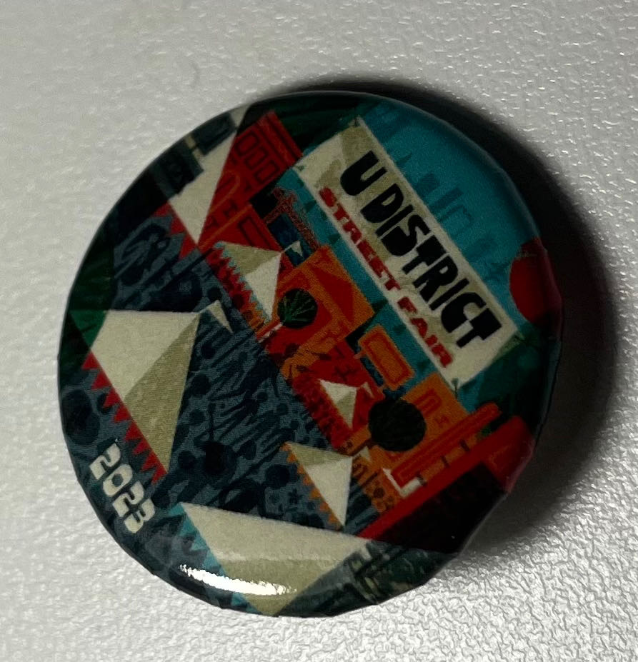 UDistrict Street Fair 2023 - Button pin collectible - Main Image 1